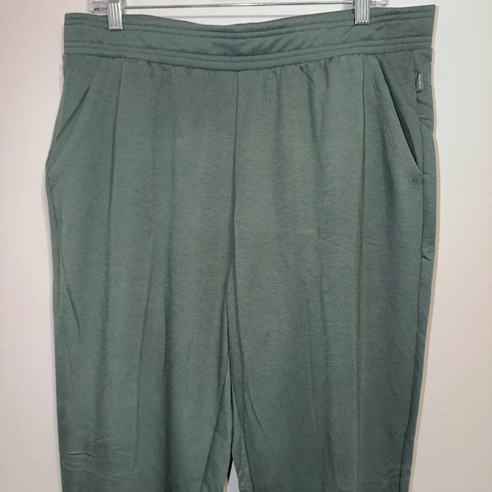 Eddie Bauer Women's Size Large Green Lounge Jogger Pants Performance Stretch Sof - Picture 4 of 7
